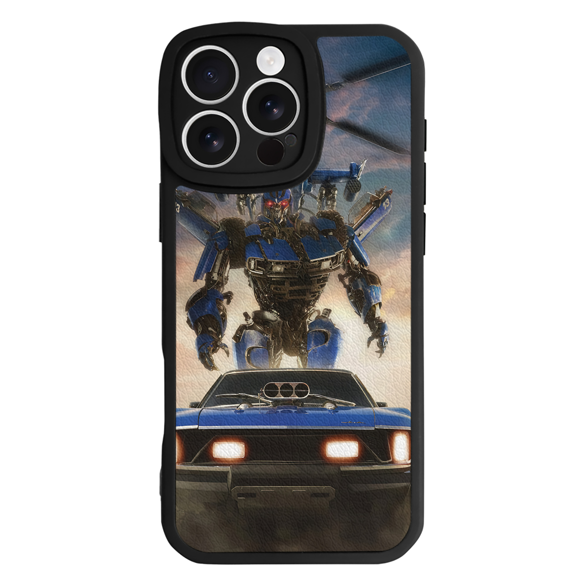 （画像用） Transformers トランスフォーマー 【iPhone 16シリーズ対応】シリコンスマホケース（レザー調） 材質：シリコン